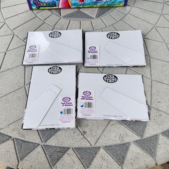 Lisa Frank Vibrant Multicolor Tikanni Wolf Art Activity Tri Fold Binder Set - Picture 3 of 13